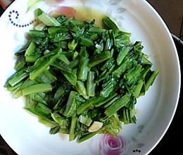 素炒油麦菜的做法