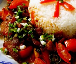 香辣盖浇饭的做法