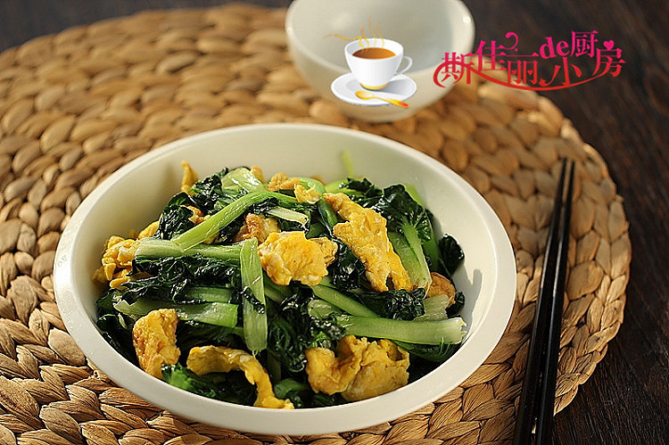 鸡蛋炒乌塌菜的做法