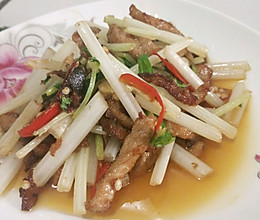 芹菜肉丝的做法