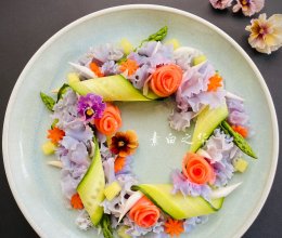 绣球菌蔬果沙拉 纯净素食的做法