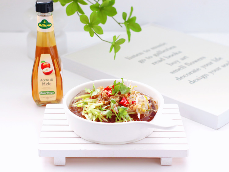 苹果醋捞汁海菜粉的做法