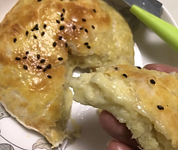 手抓饼榴莲芝士派的做法