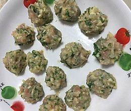 鲜虾鸡肉丸 宝宝辅食的做法