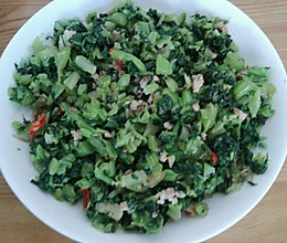 雪里红肉沫的做法