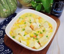 虾仁蟹黄豆腐羹的做法
