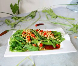 #米饭最强CP#秒光盘的季节限定美味白灼南瓜尖的做法