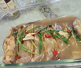 #快手菜#清蒸鸦片鱼（微波炉版）的做法