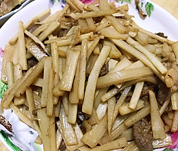 笋片炒肉的做法