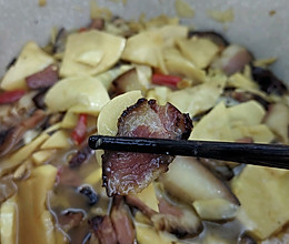 冬笋炖熏肉的做法