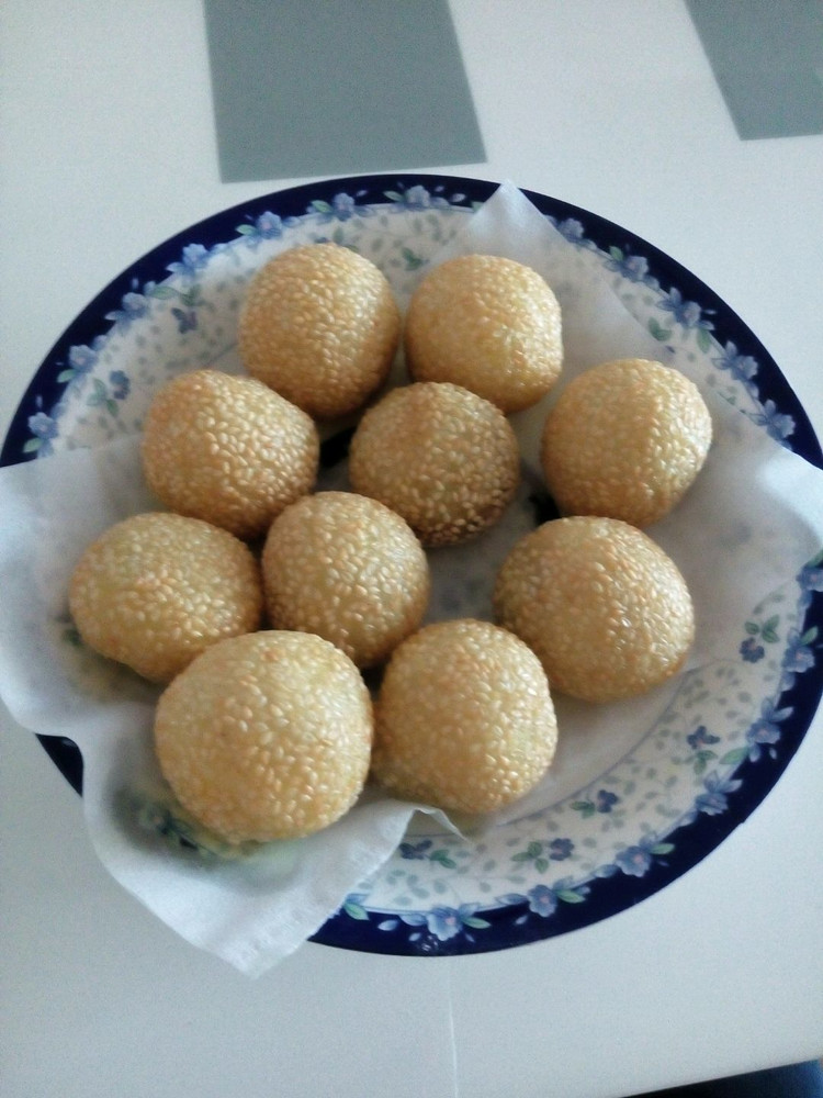 麻团的做法