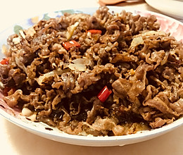 孜然羊肉片的做法