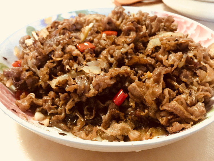 孜然羊肉片的做法