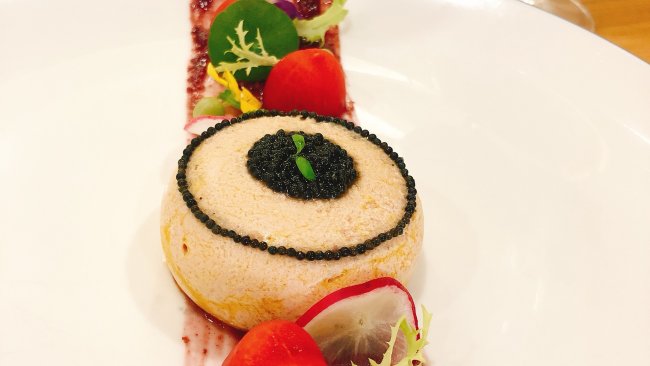 法式鱼籽鹅肝配无花果红酒酱的做法