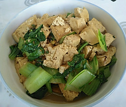 小白菜炖豆腐的做法