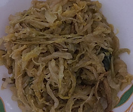 肉丝炒酸菜的做法