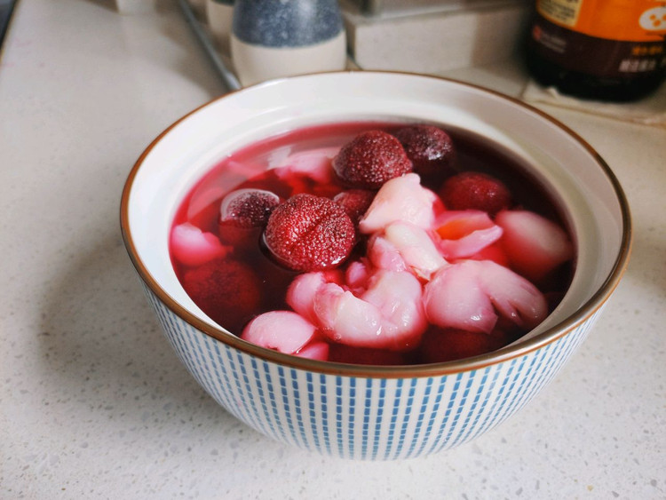 杨梅荔枝的做法