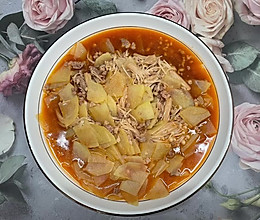 #最是家乡味 冬至大如年#肉沫土豆片金针菇的做法