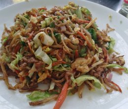 鸡蛋炒饼的做法