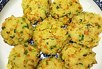 大脸猫～鸡蛋米饭饼的做法