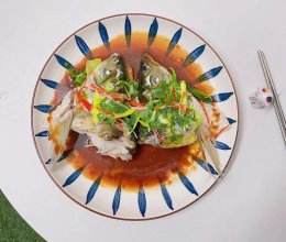 #加油 葡萄牙#清蒸鱼头的做法