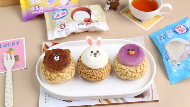 糯米糍酥皮泡芙的做法