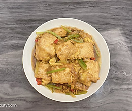 鸡蛋煎豆腐的做法