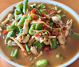 家常秋葵炒蛏子的做法