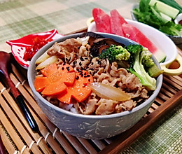 日式小牛饭/简单健康餐的做法