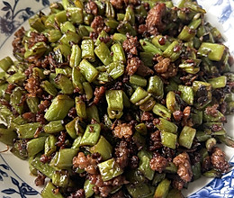 橄榄菜肉沫四季豆的做法