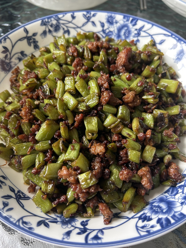 橄榄菜肉沫四季豆的做法
