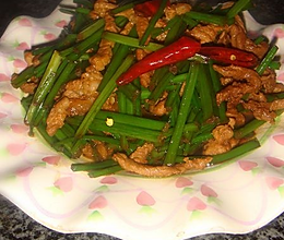 韭苔炒肉丝的做法