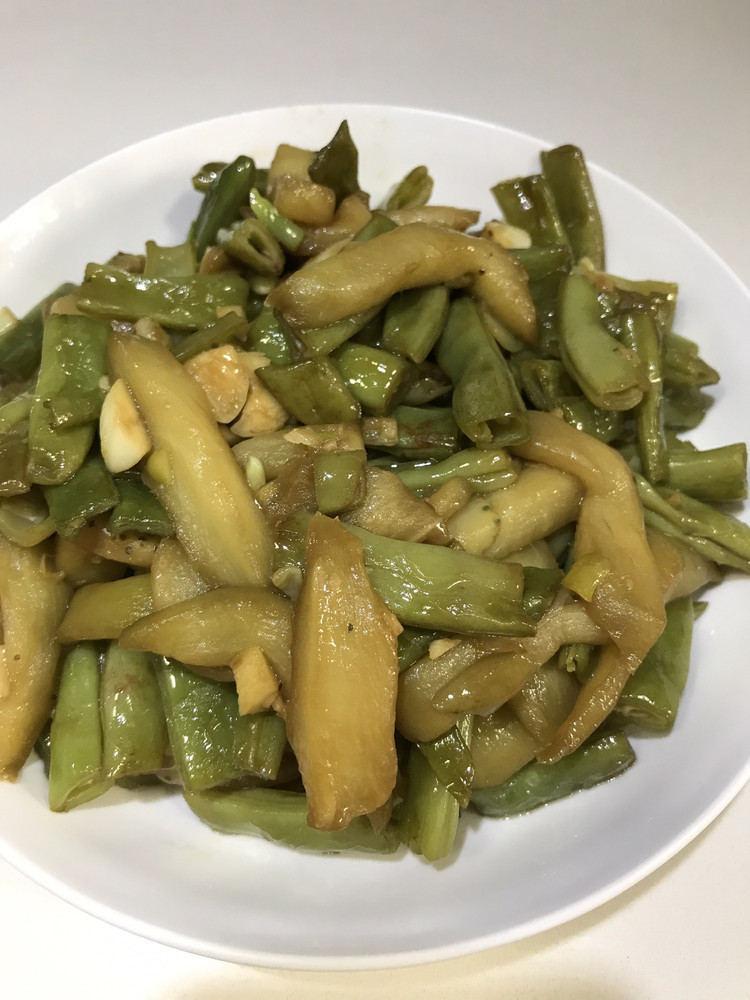 干煸茄子豆角的做法