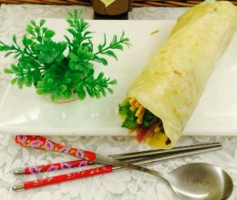 快手早餐摊煎饼的做法