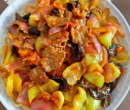 #冬季滋补花样吃法#过油肉拌面，我能炫两碗。的做法