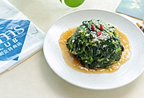 #春日尝鲜#蒜香浇汁菠菜的做法