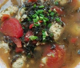 紫菜番茄肉丸汤的做法