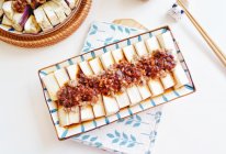 #刘畊宏女孩减脂饮食#蒜香韩式辣酱肉末蒸茄子的做法