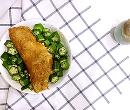 蛋包秋葵抓住秋天的尾巴的做法