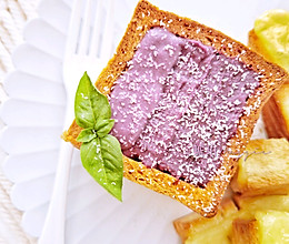 有仪式感的早餐㊙️芝香渐变紫薯土司盒子的做法