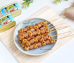 午餐肉豆皮串烧的做法