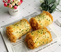 媲美蛋糕卷的老式肉松面包卷#营养小食光#的做法