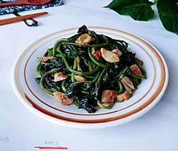 蒜油腐乳地瓜叶的做法