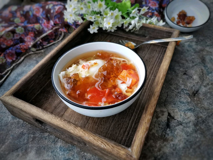 木瓜桃胶糖水的做法