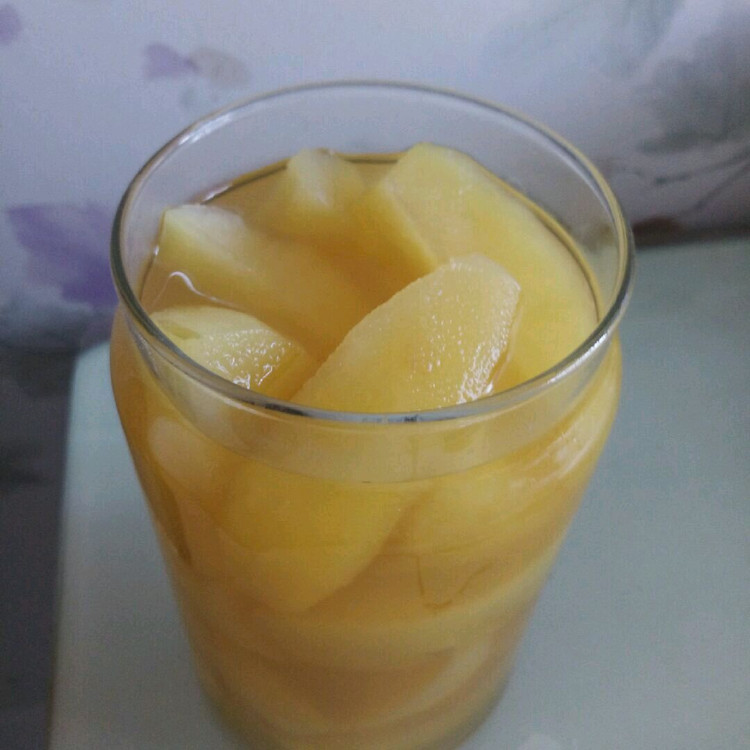 自制糖水苹果罐头的做法