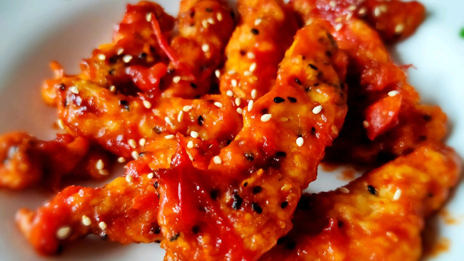 不用油炸的糖醋鸡柳 酥肉-空气炸锅版的做法