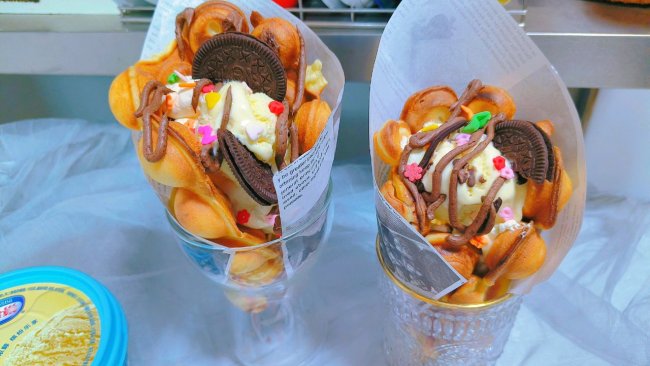 #雀巢冰淇淋新吃法#鸡蛋仔冰激凌的做法