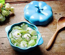 肉丸丝瓜汤的做法