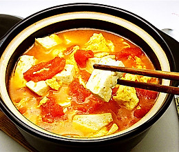 蕃茄豆腐煲的做法