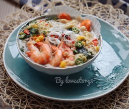 海滋味汤面#小虾创意料理#的做法